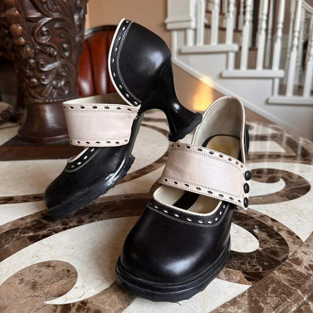 Vintage Y2K John Fluevog Mini's: Zaza Wide Strap Mary Jane Pumps